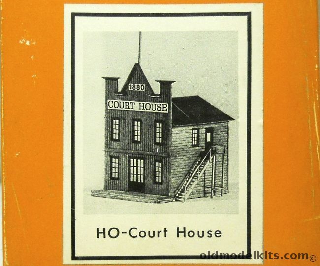 Sugar Pine Models 1/87 Court House 1880 - HO Scale Craftsman Model, 102 plastic model kit